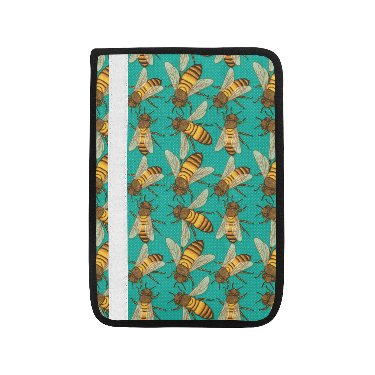 Bee Pattern Print Design BEE04 Car Seat Belt Cover