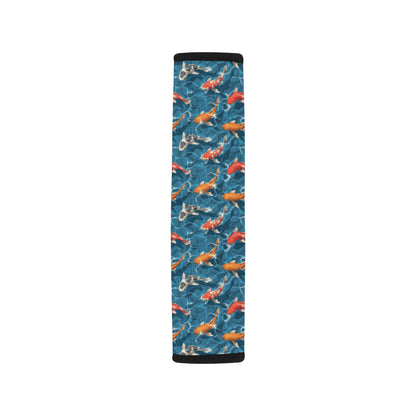 Koi Carp Water Design Themed Print Car Seat Belt Cover