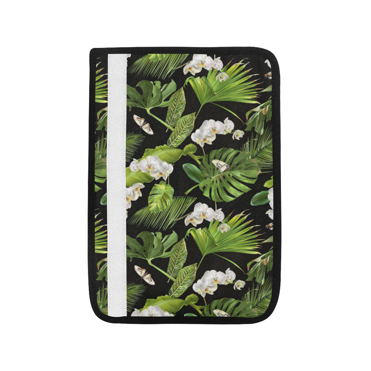 Tropical Flower Pattern Print Design TF026 Car Seat Belt Cover