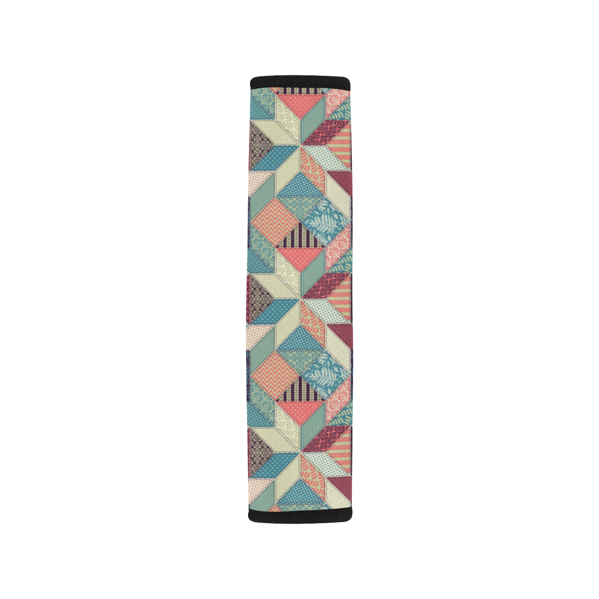 Patchwork Pattern Print Design 02 Car Seat Belt Cover