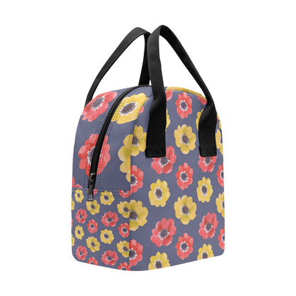 Anemone Pattern Print Design AM010 Insulated Lunch Bag