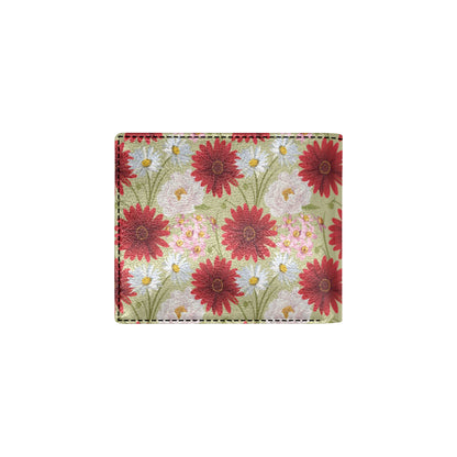 Gerberas Pattern Print Design GB07 Men's ID Card Wallet