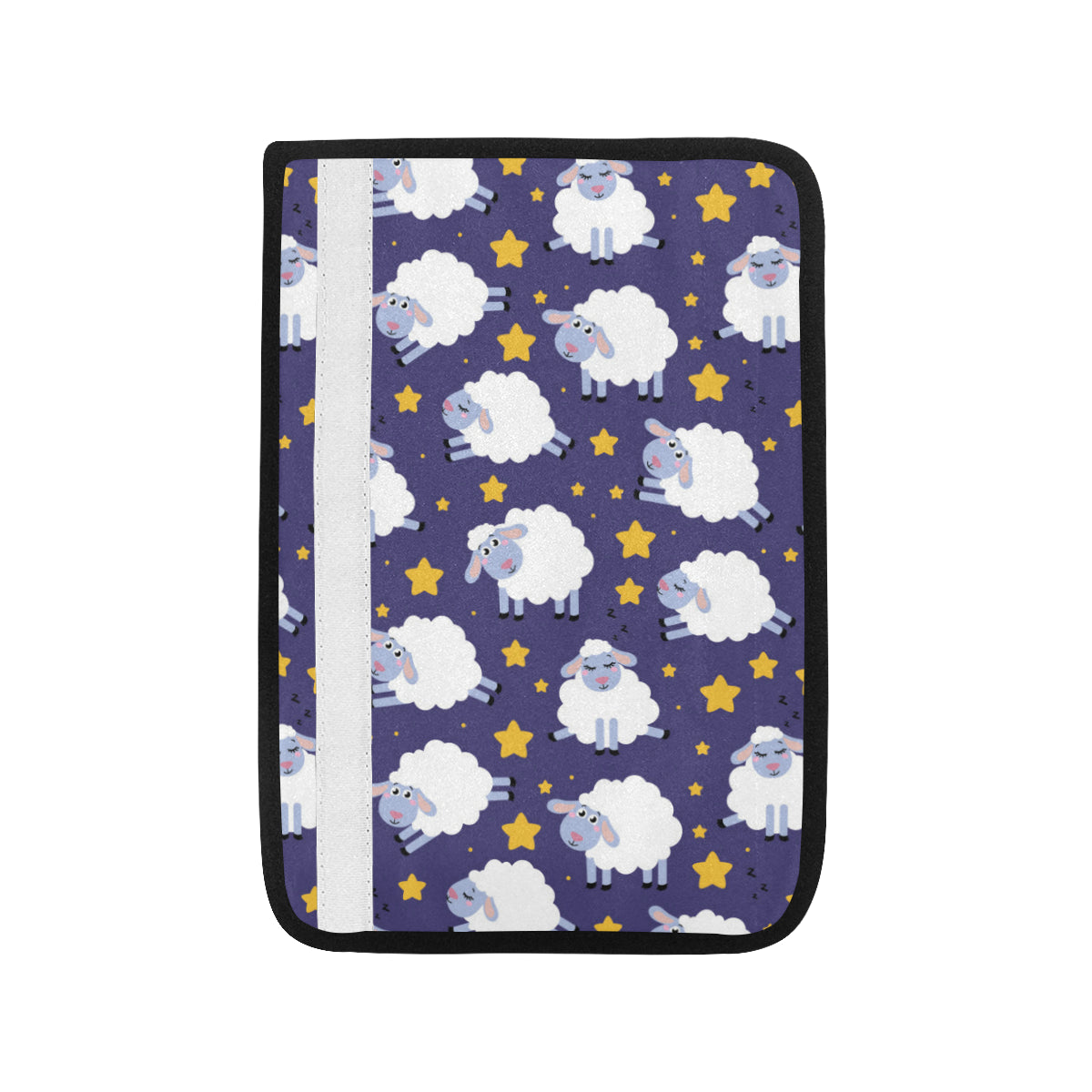 Sheep Pattern Print Design 03 Car Seat Belt Cover