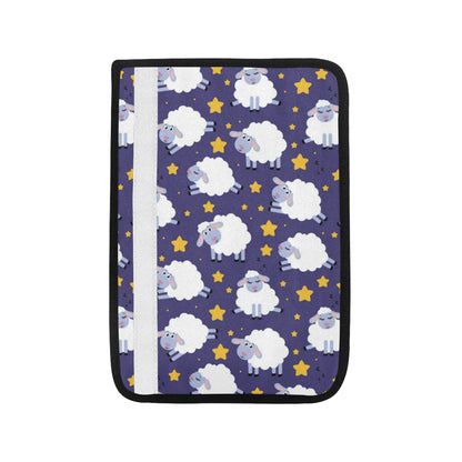 Sheep Pattern Print Design 03 Car Seat Belt Cover