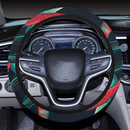 Fishing Bait Pattern Steering Wheel Cover with Elastic Edge