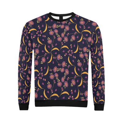 Anemone Pattern Print Design AM012 Men Long Sleeve Sweatshirt