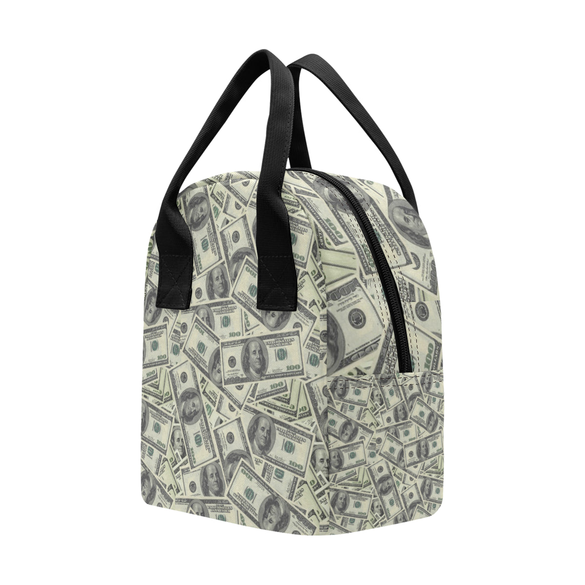Dollar Pattern Print Design DO02 Insulated Lunch Bag