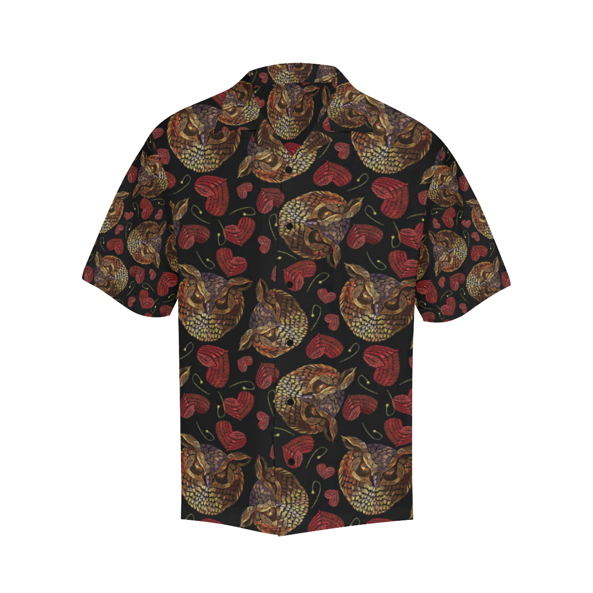 Owl Pattern Print Design A08 Men's Hawaiian Shirt