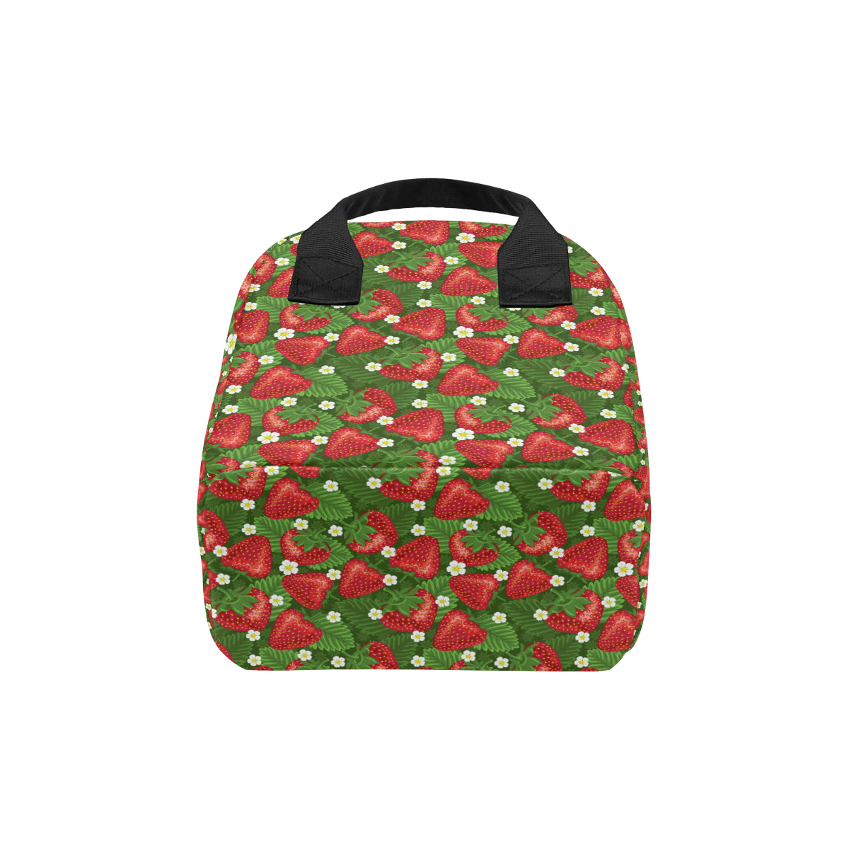 Strawberry Pattern Print Design SB05 Insulated Lunch Bag