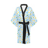 Daisy Pattern Print Design DS010 Women Kimono Robe