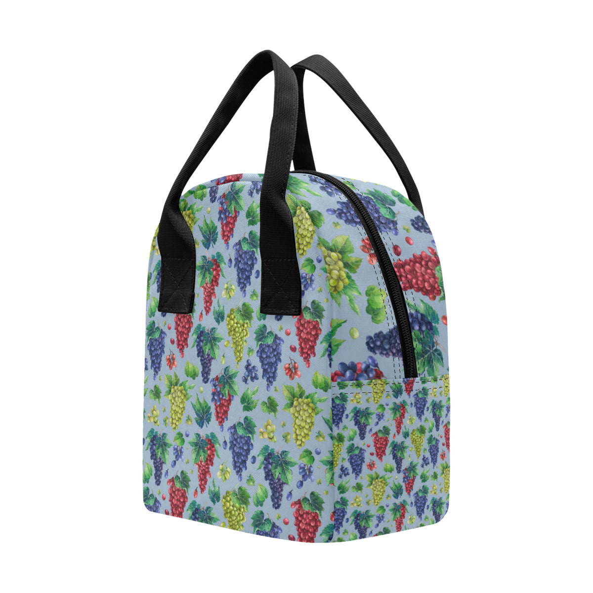 Grape Pattern Print Design GP06 Insulated Lunch Bag