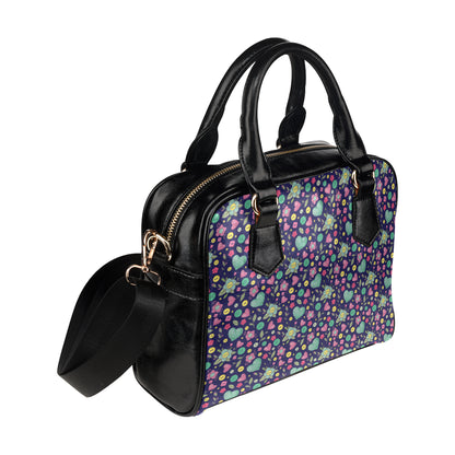 Crochet Pattern Print Design 02 Shoulder Handbag