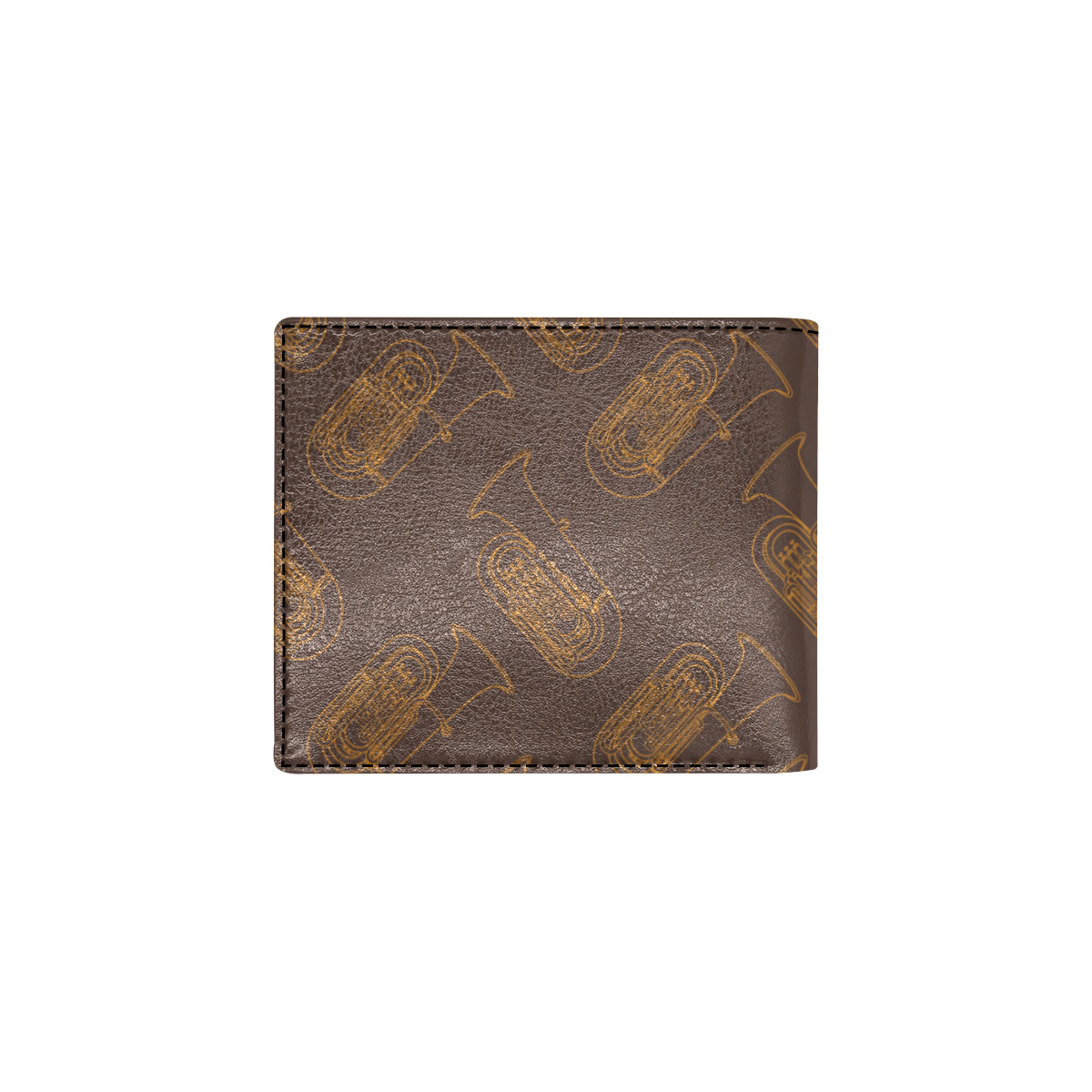 Tuba Pattern Print Design 02 Men's ID Card Wallet