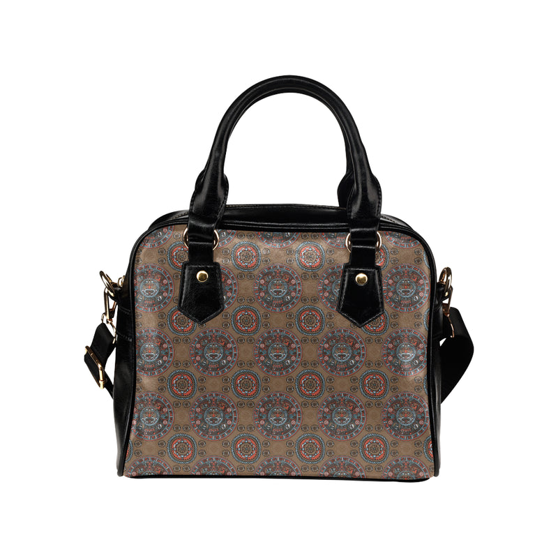 Calendar Aztec Pattern Print Design 03 Shoulder Handbag