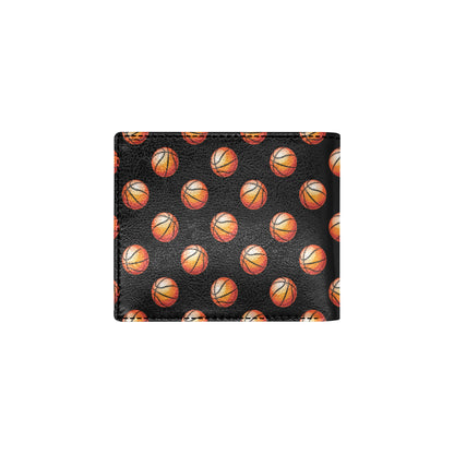 Basketball Pattern Print Design 01 Men's ID Card Wallet