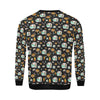 Camper marshmallow Camping Design Print Men Long Sleeve Sweatshirt