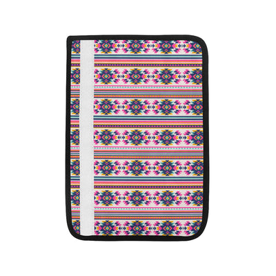 Indian Navajo Neon Themed Design Print Car Seat Belt Cover