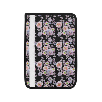 Dahlia Pattern Print Design DH012 Car Seat Belt Cover