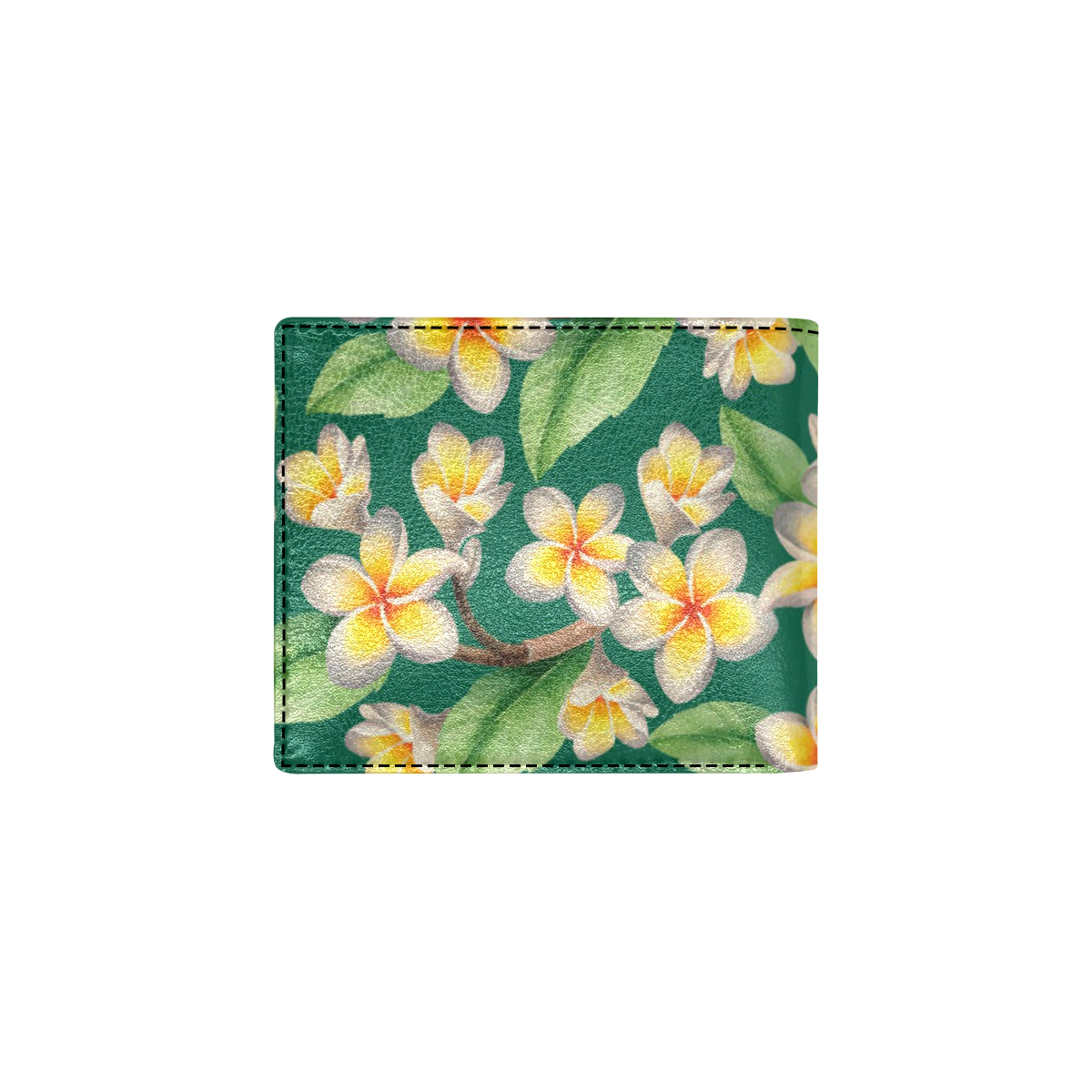 Plumeria Pattern Print Design PM07 Men's ID Card Wallet