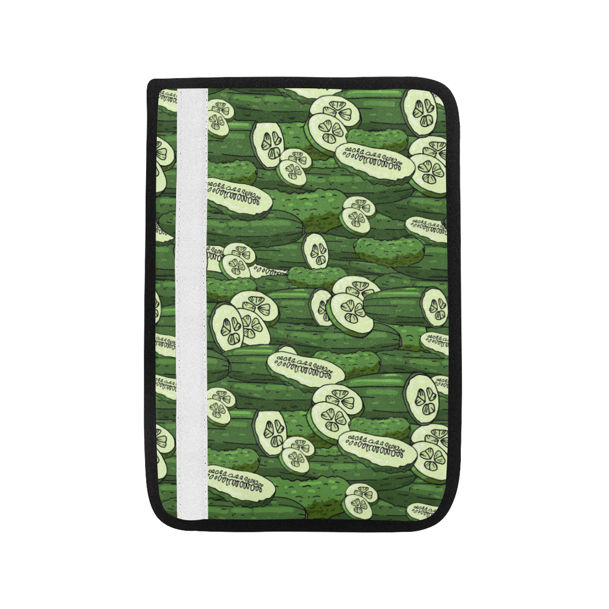 Cucumber Pattern Print Design CC01 Car Seat Belt Cover