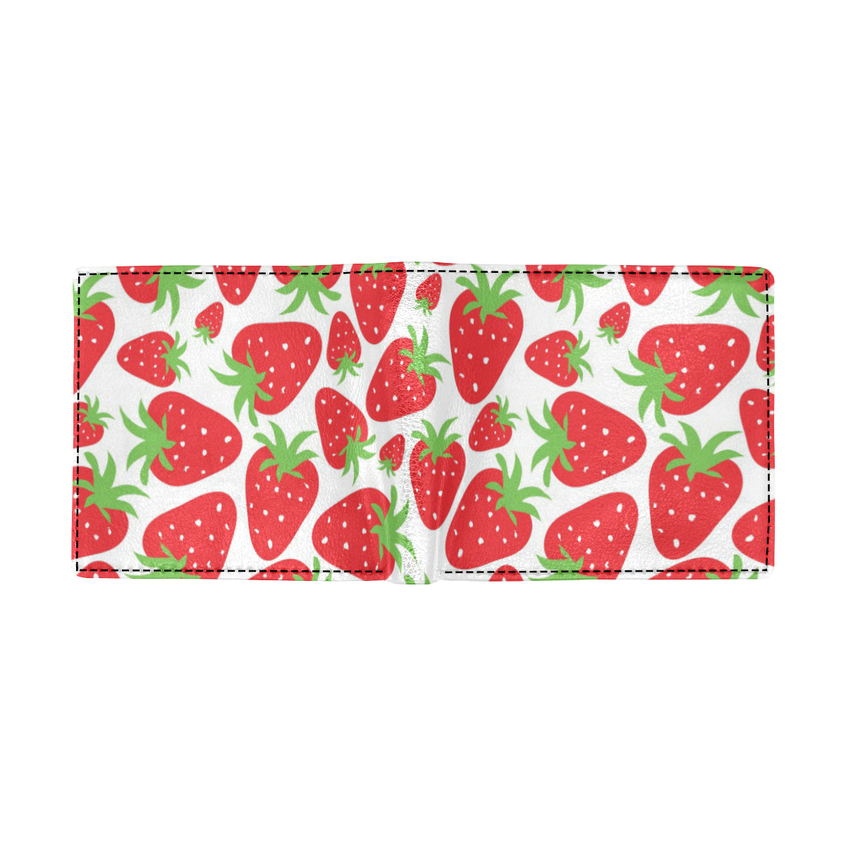 Strawberry Pattern Print Design SB01 Men's ID Card Wallet