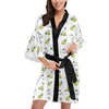 Bull Terriers Pattern Print Design 05 Women's Short Kimono