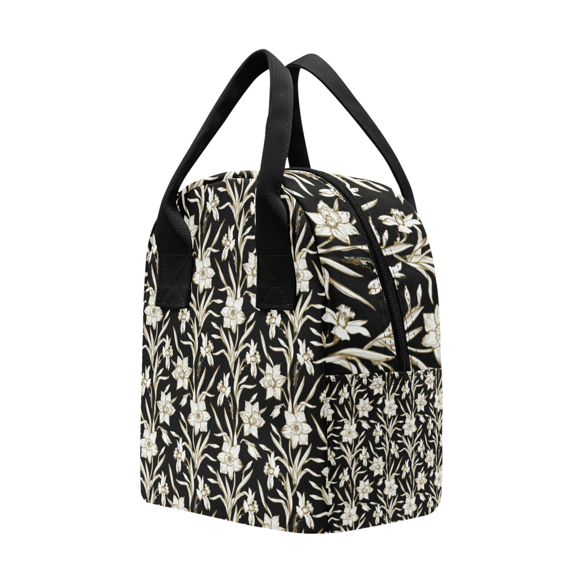 Daffodils Pattern Print Design DF06 Insulated Lunch Bag