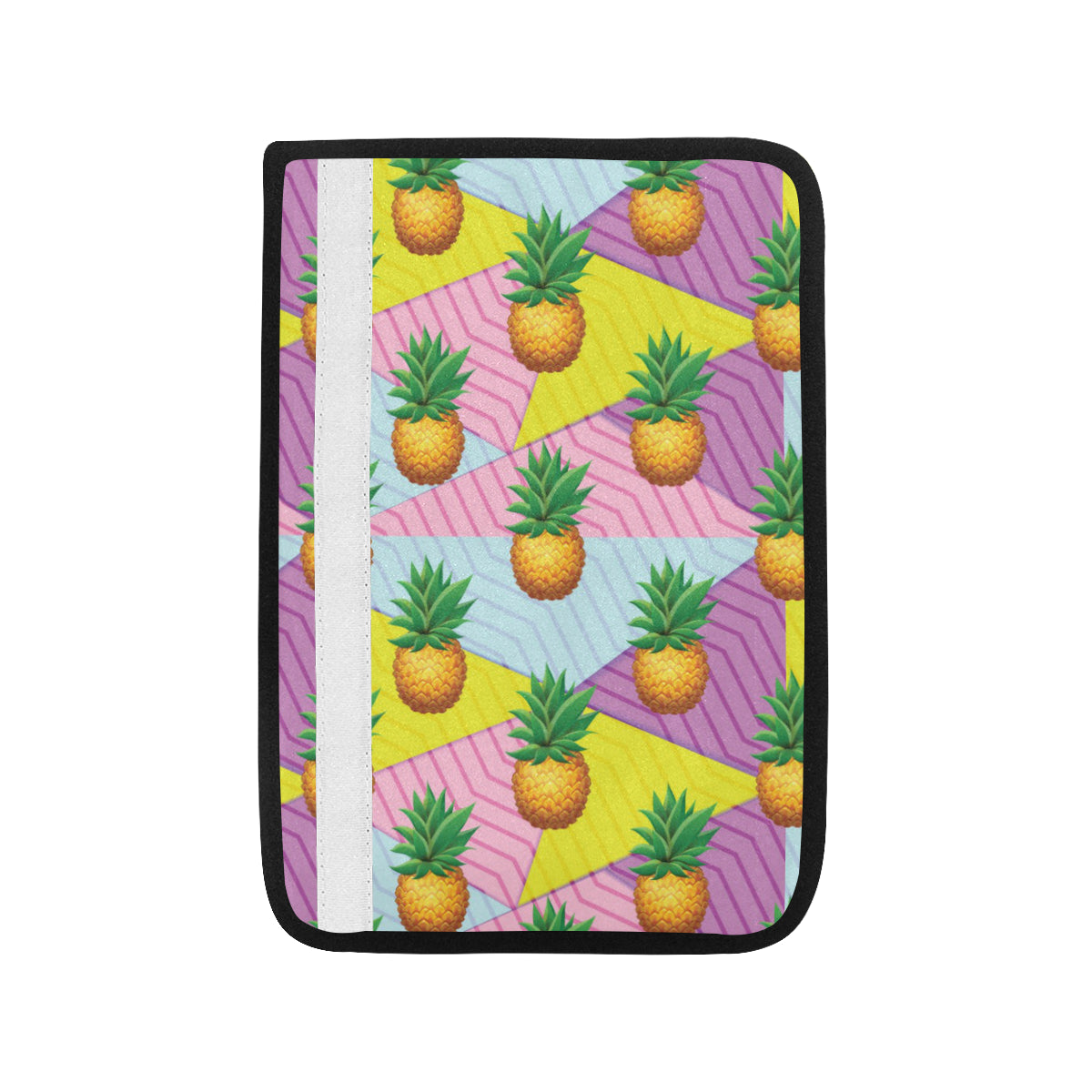 Pineapple Pattern Print Design PP05 Car Seat Belt Cover