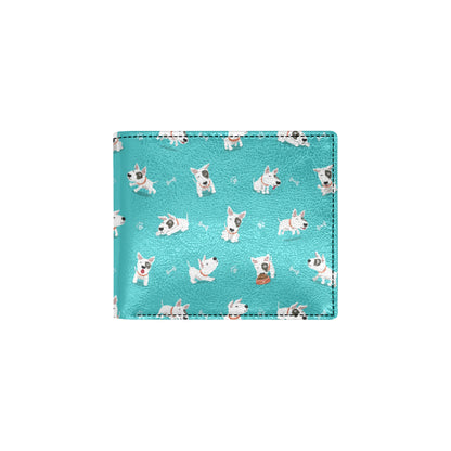 Bull Terriers Pattern Print Design 07 Men's ID Card Wallet