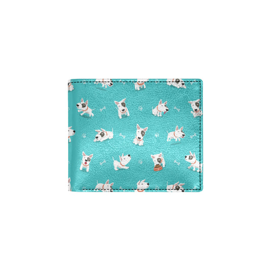 Bull Terriers Pattern Print Design 07 Men's ID Card Wallet