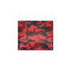 Camo Red Pattern Print Design 03 Men's ID Card Wallet