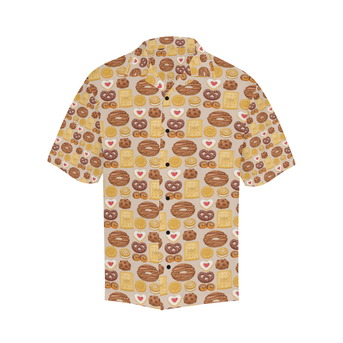 Cookie Pattern Print Design 02 Men's Hawaiian Shirt