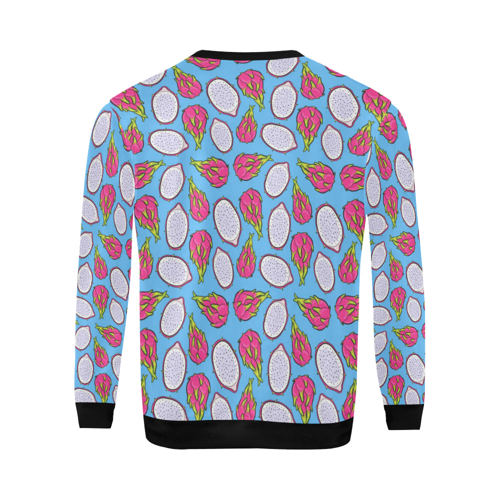 Dragonfruit Pattern Print Design DF04 Men Long Sleeve Sweatshirt