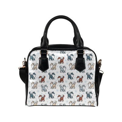 Alaskan Malamute Pattern Print Design 02 Shoulder Handbag