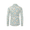 Daisy Pattern Print Design DS012 Men's Long Sleeve Shirt