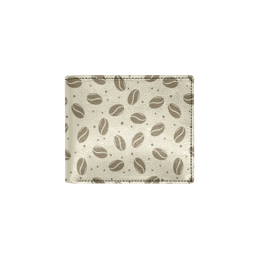 Coffee Pattern Print Design 02 Men's ID Card Wallet