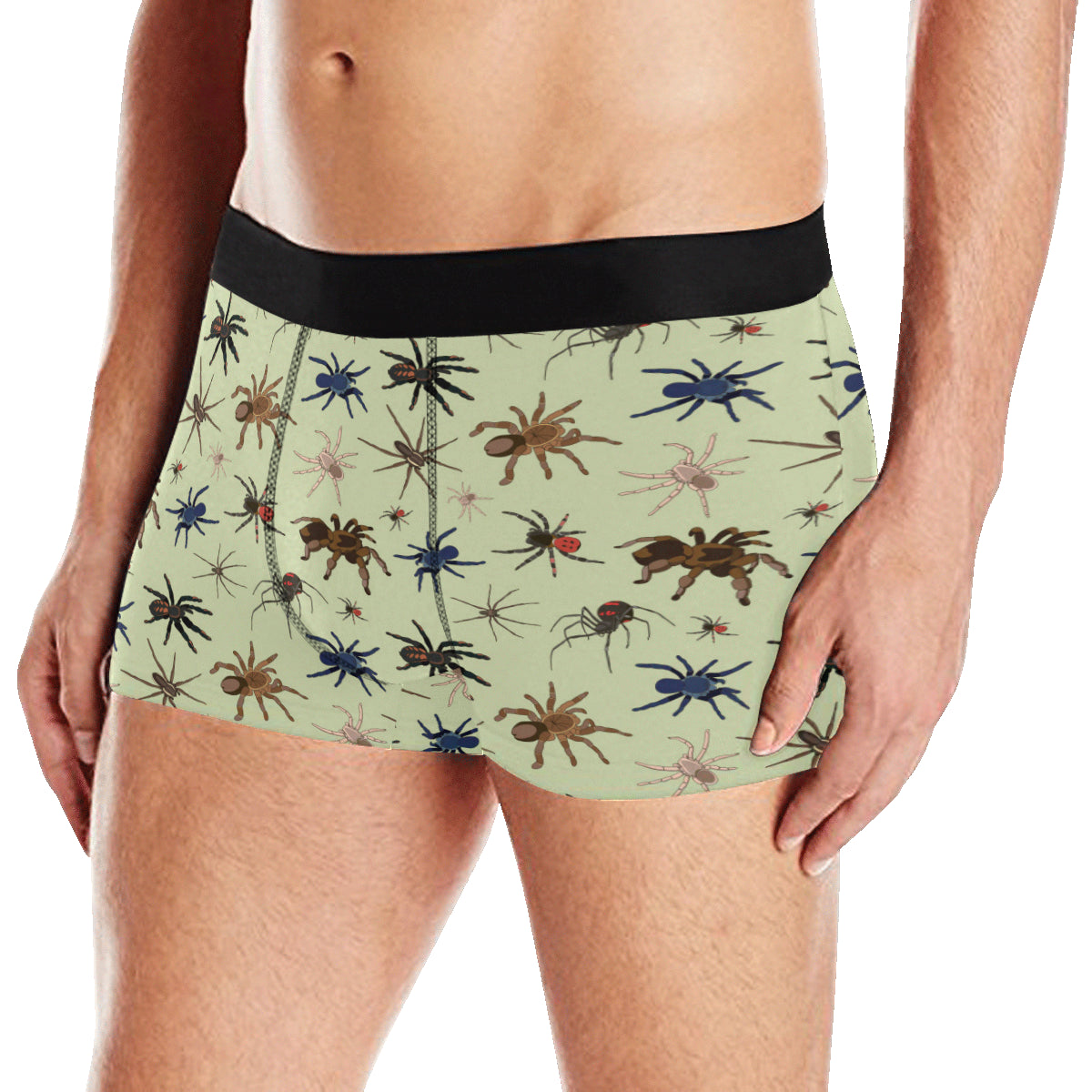 Tarantula Pattern Print Design 02 Men's Boxer Briefs