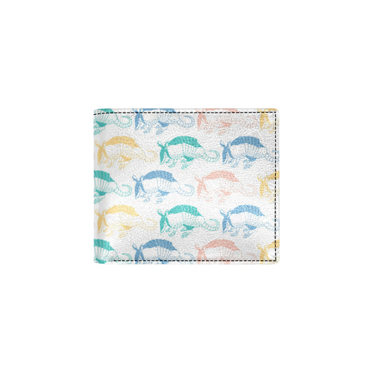 Armadillo Pattern Print Design 05 Men's ID Card Wallet