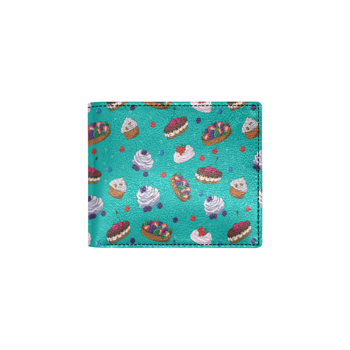 Cake Pattern Print Design 07 Men's ID Card Wallet