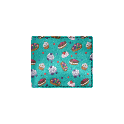 Cake Pattern Print Design 07 Men's ID Card Wallet
