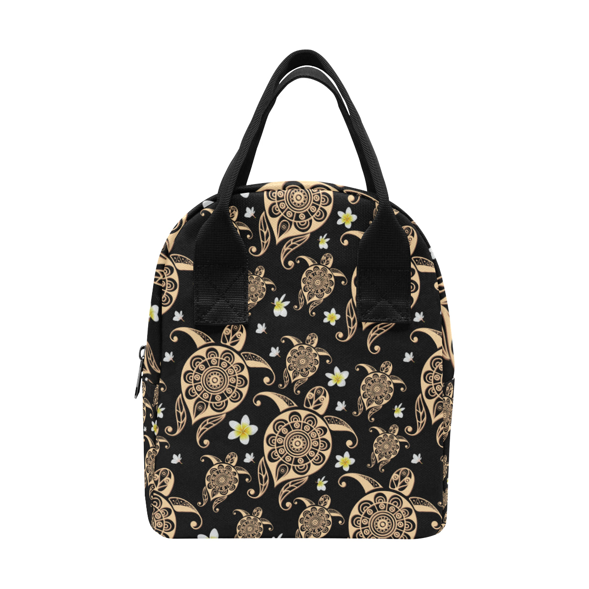 Turtle Polynesian Tribal Hawaiian Insulated Lunch Bag