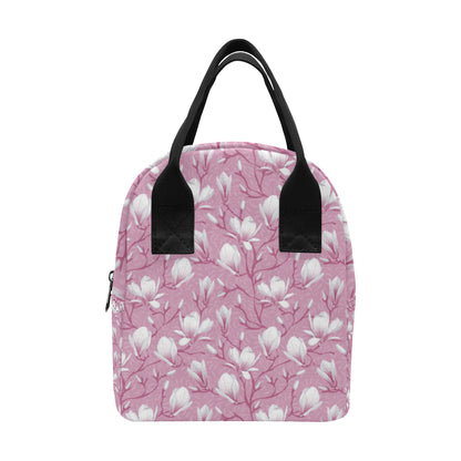 Magnolia Pattern Print Design MAG05 Insulated Lunch Bag