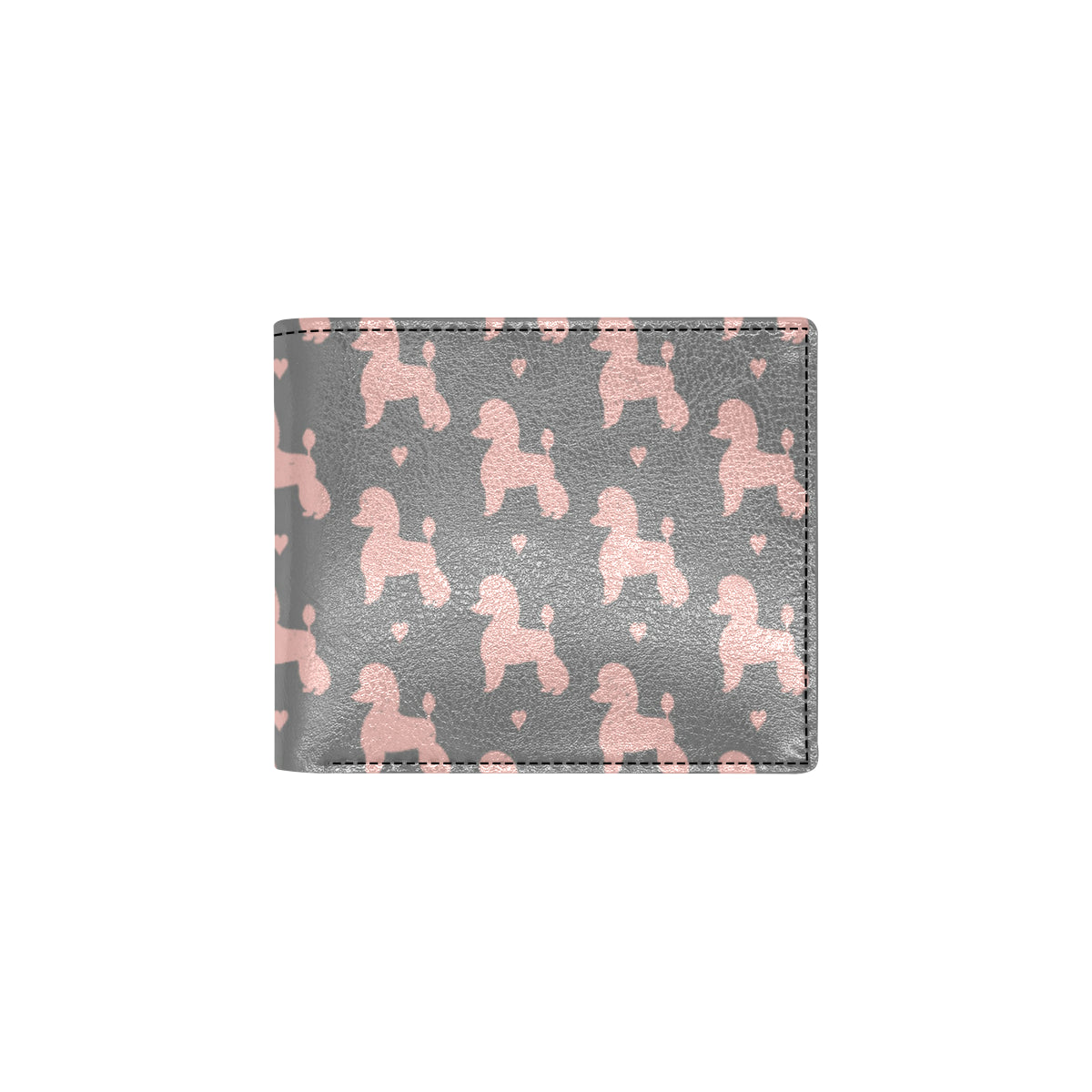 Poodle Pattern Print Design A02 Men's ID Card Wallet