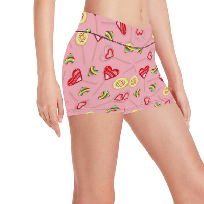 Lollipop Pattern Print Design LL05 Yoga Shorts