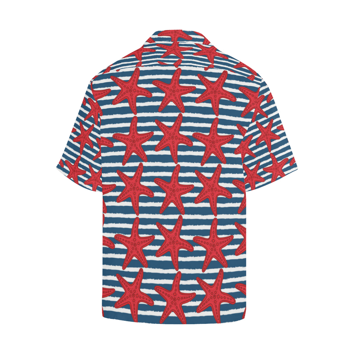 Starfish Red Pattern Print Design 02 Men's Hawaiian Shirt