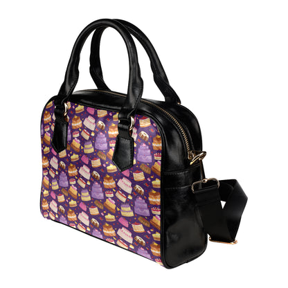 Cake Pattern Print Design 05 Shoulder Handbag
