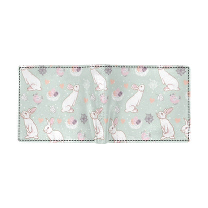 Rabbit Pattern Print Design RB011 Men's ID Card Wallet