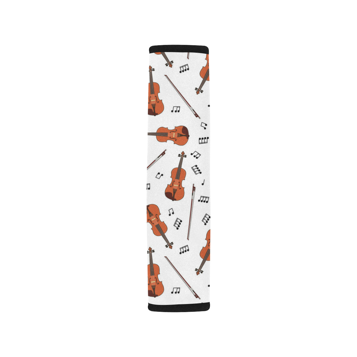 Violin Pattern Print Design 02 Car Seat Belt Cover