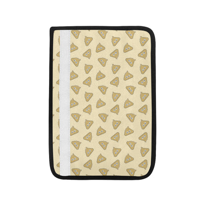 Poop Emoji Pattern Print Design A02 Car Seat Belt Cover