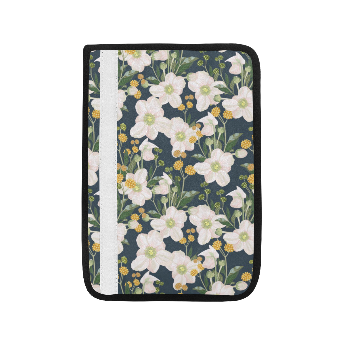 Anemone Pattern Print Design AM04 Car Seat Belt Cover